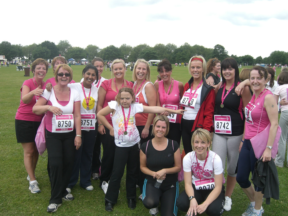 College girls proud of their 'Race for Life' West Notts College